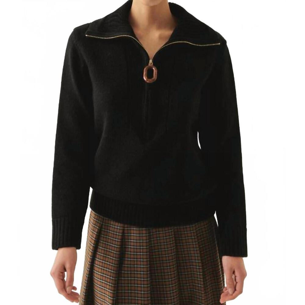 NEW EXQUISE women's addison sweater in black